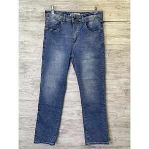 William Rast Jeans Mens 30x30 Blue Manhattan Slim Straight Slim Fit Denim